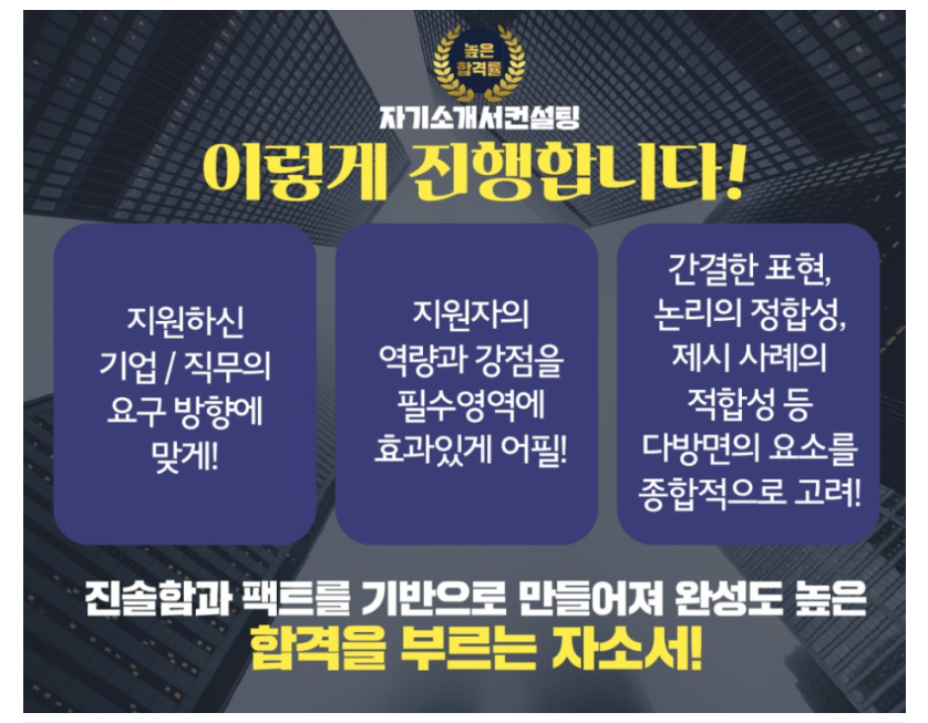자소서 작성 이미지